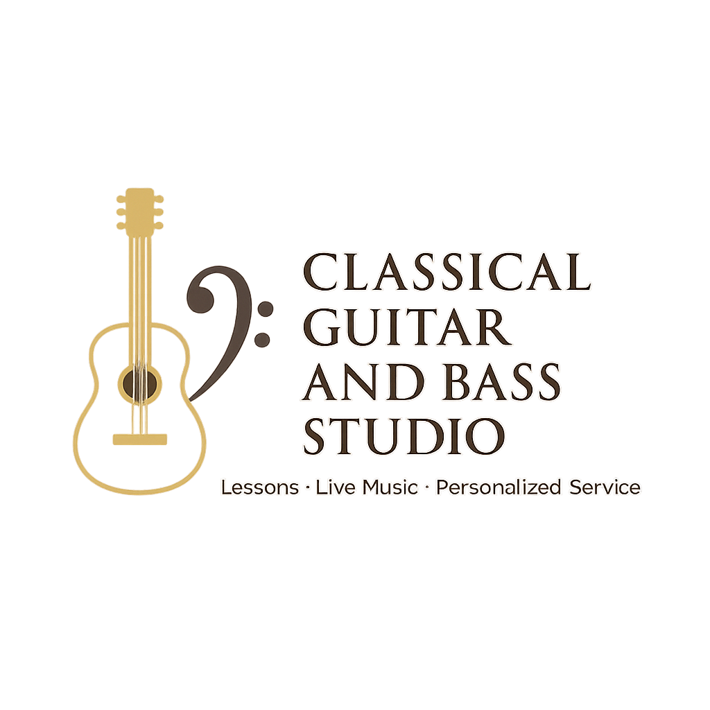 Classical Guitar and Bass Studio Logo transparent